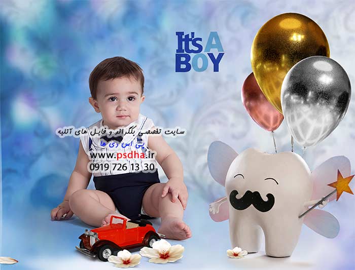 دانلود بک گراند دندونی لایه باز با دکور