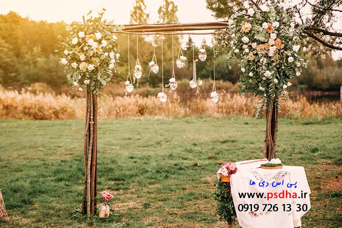 دانلود بک گراند عمارت و باغ عروس