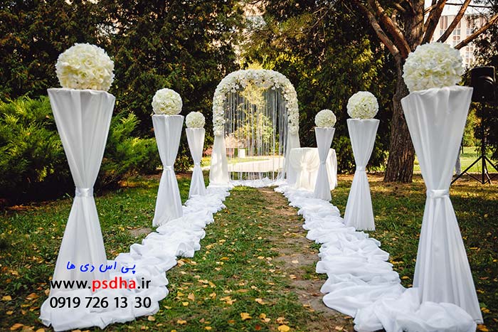 دانلود بک گراند عمارت و باغ عروس