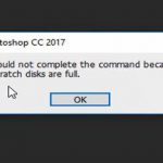 رفع خطای  scratch disks are full در فتوشاپ