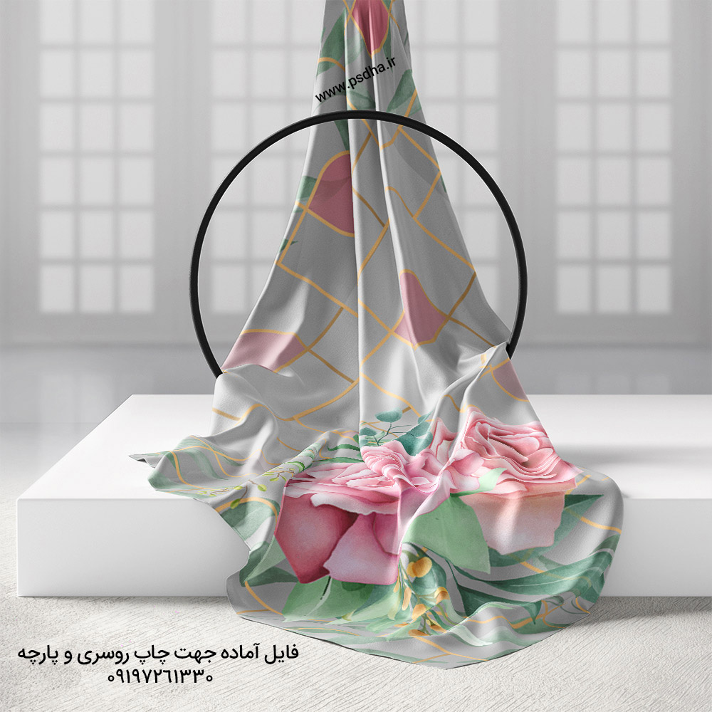 طرح آماده چاپ روسری