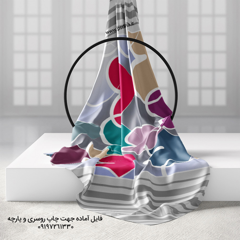 روسری با طرح قلب