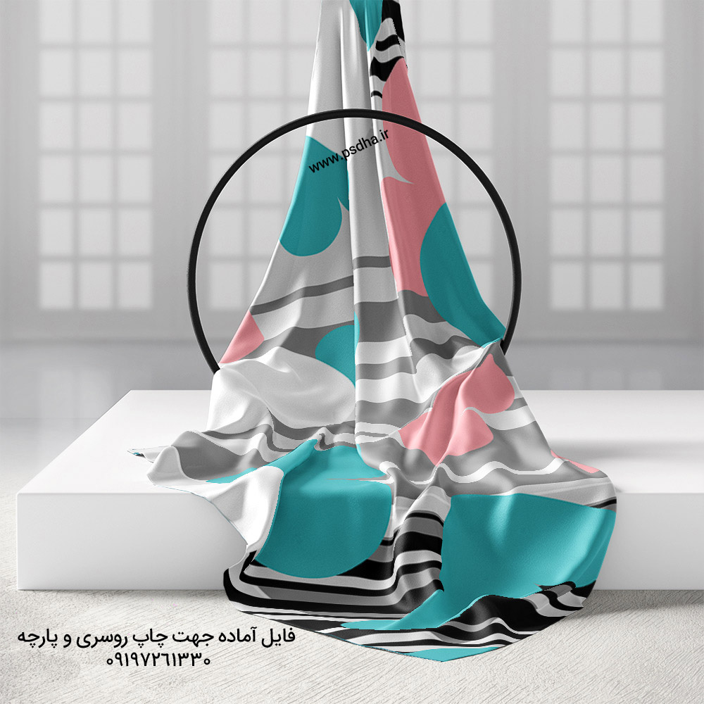 روسری با رنگ پاستیلی