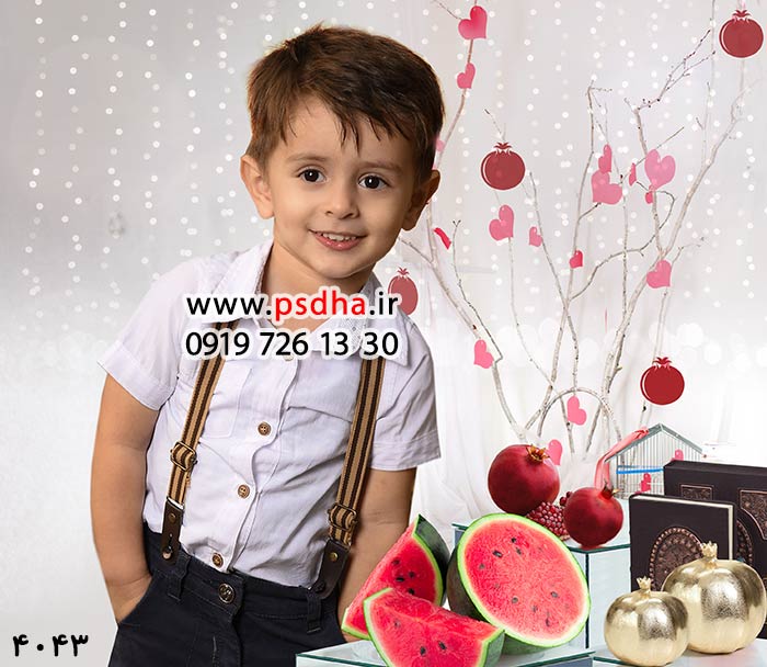 بک گراند عکس کودک لایه باز یلدا