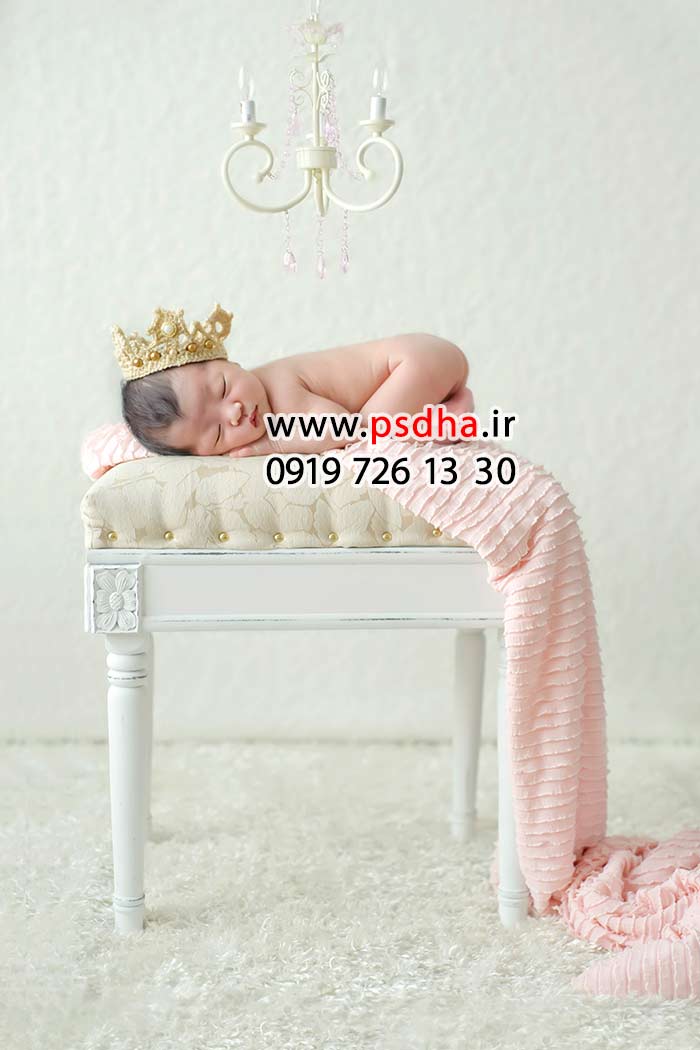 بک دراپ عکس نوزاد با دکور های متنوع
