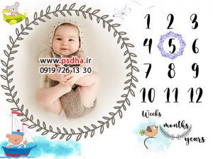 بک گراند ماهگرد کودک و نوزاد