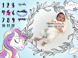 بک گراند ماهگرد کودک و نوزاد