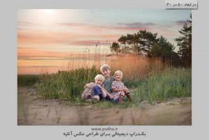 بک دراپ رویایی باغ و طبیعت