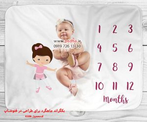 بک گراند ماهگرد نوزاد و کودک