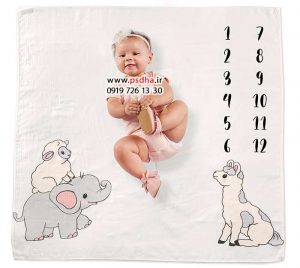 بک دراپ ماهگرد نوزادی