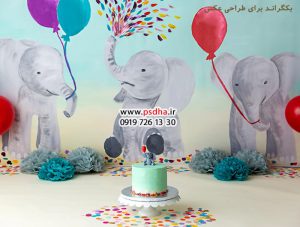 بک گراند آتلیه کودک برای عکس فتوشاپی