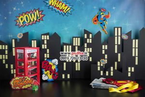 بک گراند پسرانه کارتونی دکور واقعی