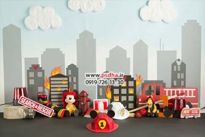 بک گراند پسرانه کارتونی دکور واقعی