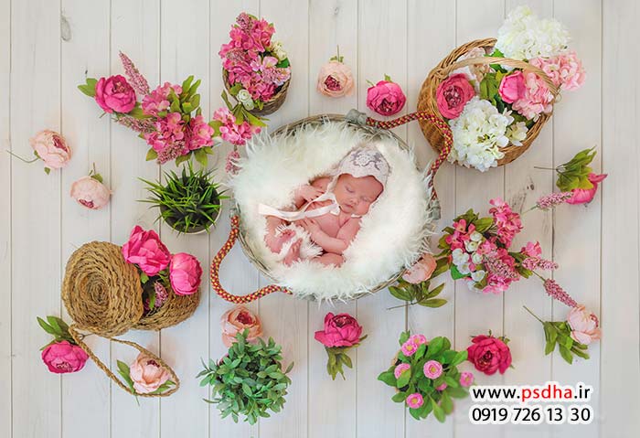 دانلود بکدراپ تخت نوزاد