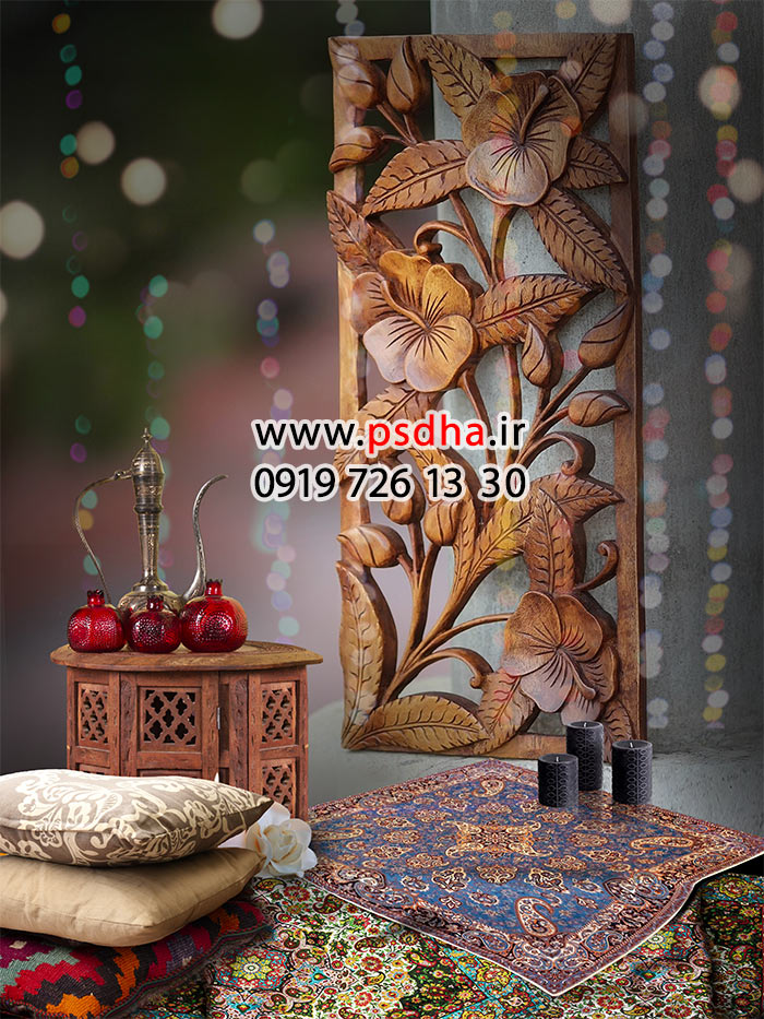 بک گراند شب چله با تم سنتی