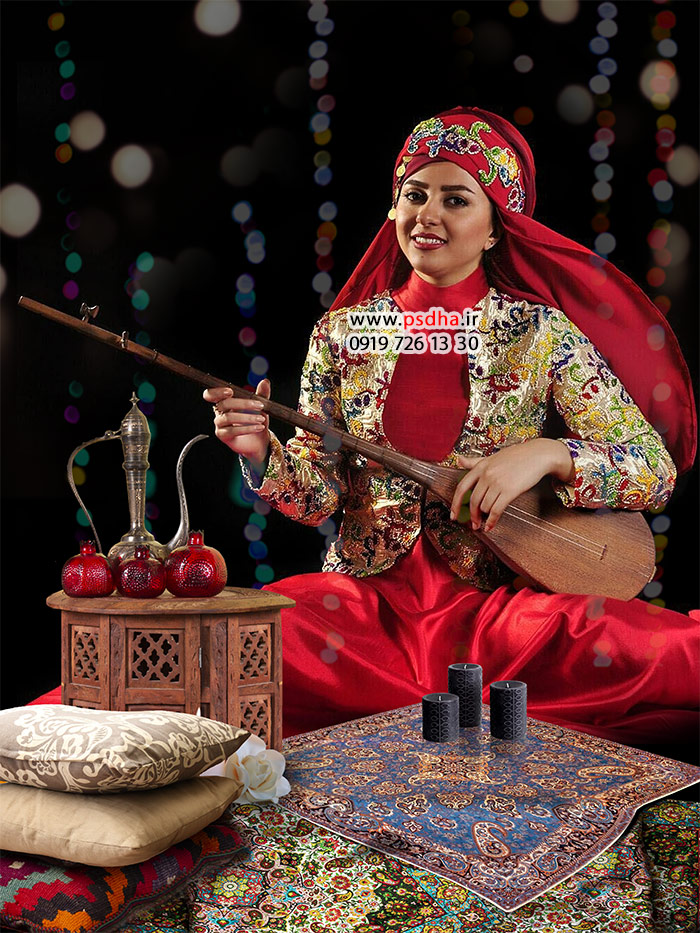 بک گراند شب چله با تم سنتی