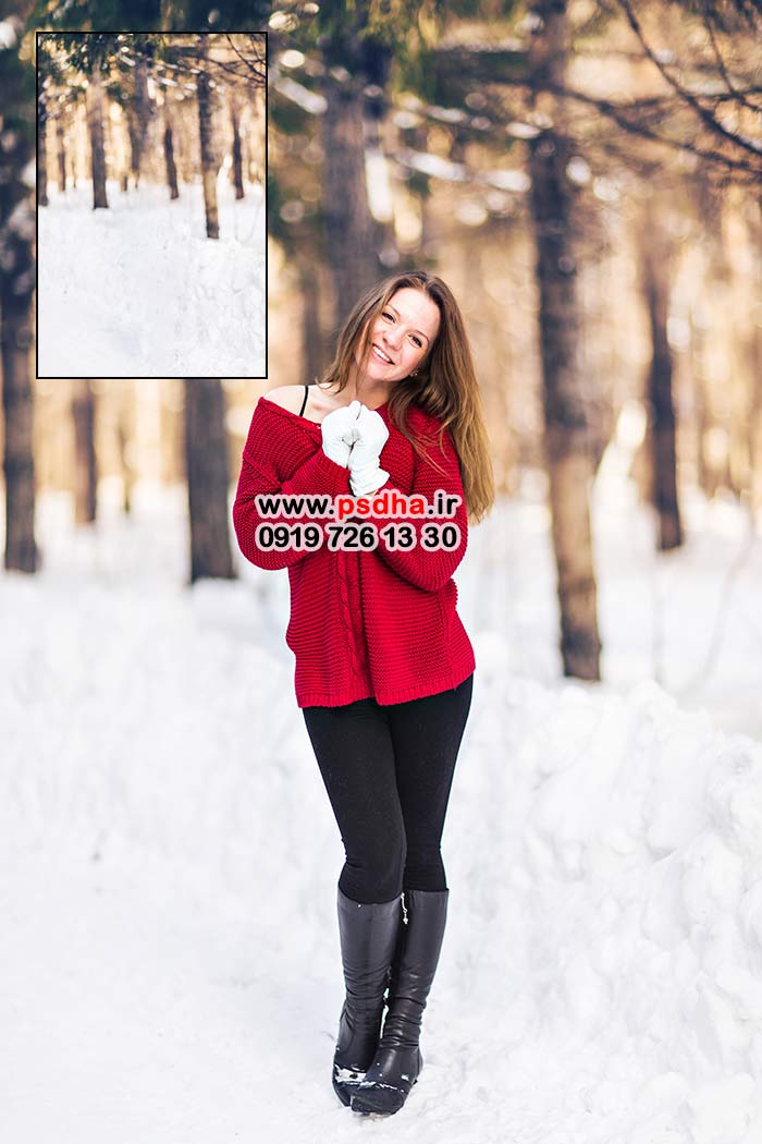 بکگراند زمستان و تولد بزرگسال