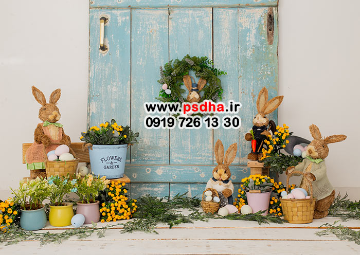 بک گراند نوروز و هفت سین دکور طبیعی