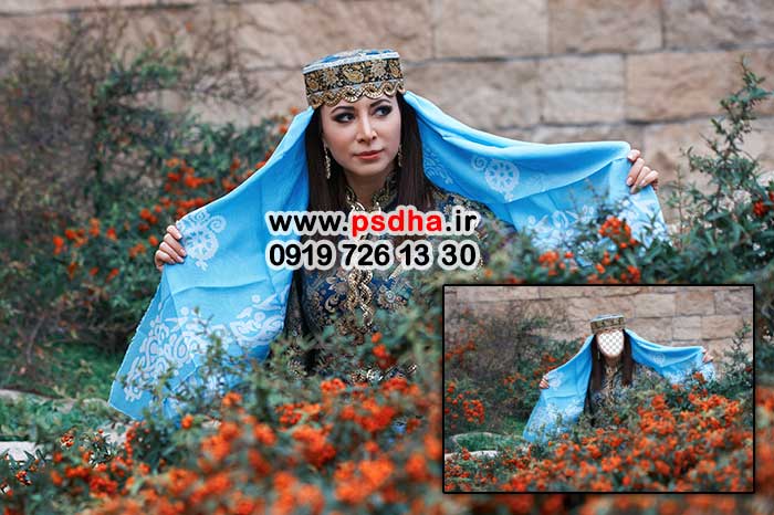 فایل لباس محلی با کیفیت عالی برای طراحی 