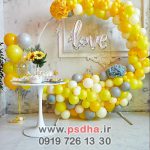 بک دراپ تولد کودک با دکورهای متنوع کد 4282