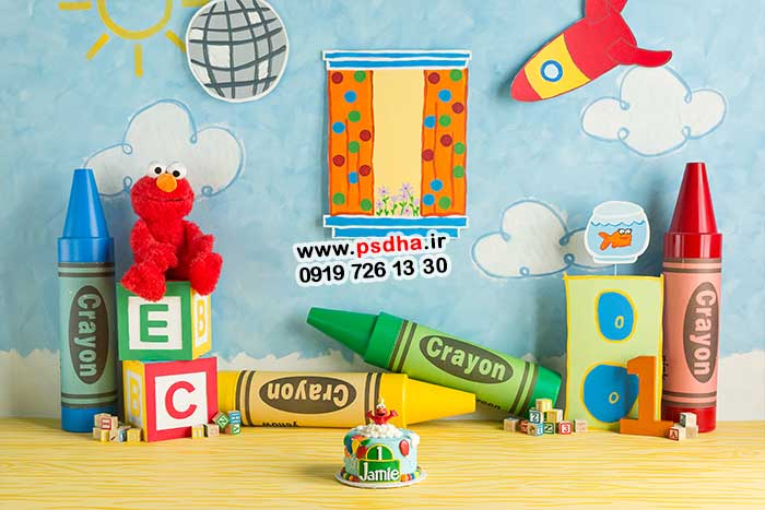 دکور واقعی آتلیه ای شخصیت کارتونی