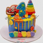 عکس کیک تولد بصورت دوربر شده کد 4320