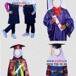 لباس فارغ التحصیلی و فرم مدرسه لایه باز کد 4328