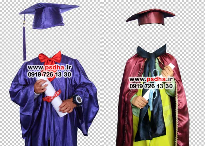 لباس فارغ التحصیلی و فرم مدرسه لایه باز