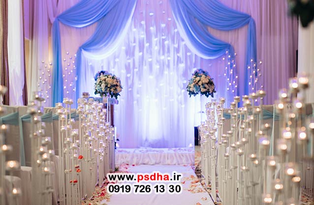 بکگراند دکور واقعی برای عکس عروس داماد