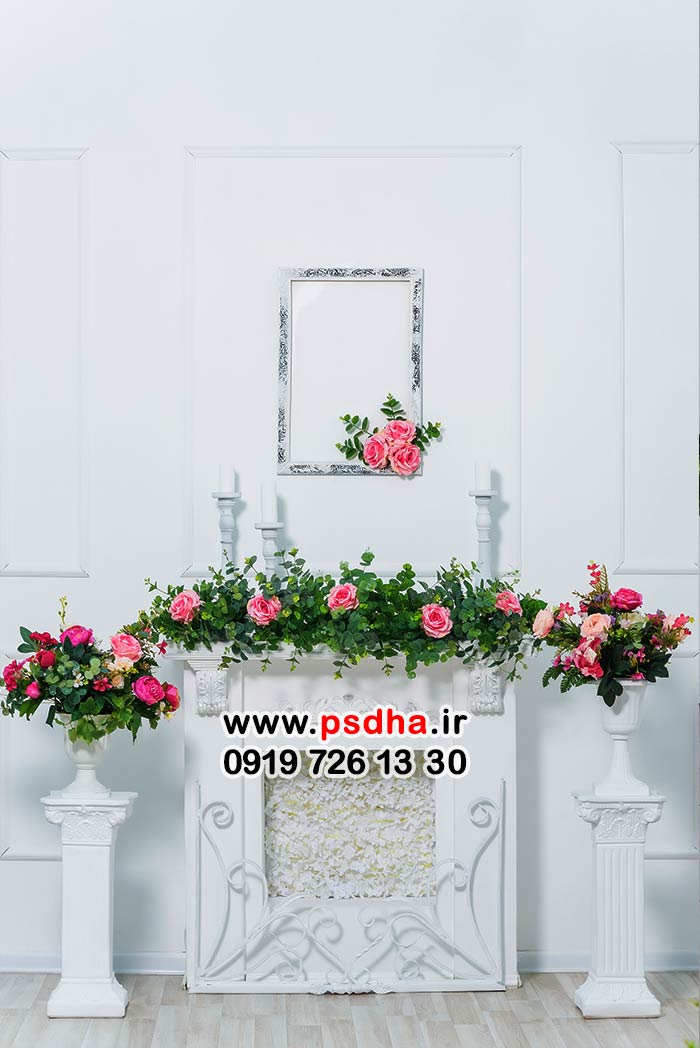 بکگراند دکور واقعی برای عکس عروس داماد