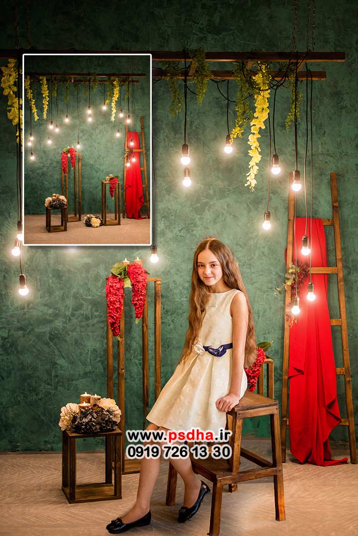 بک دراپ یلدا دکور طبیعی مدرن و شیک