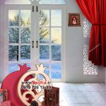 بک گراند مدرن یلدا با استند انار کد 4384