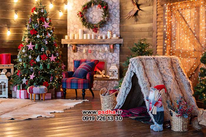 بکگراند دکور کریسمس