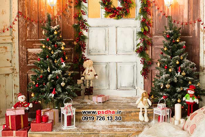 بکگراند دکور کریسمس