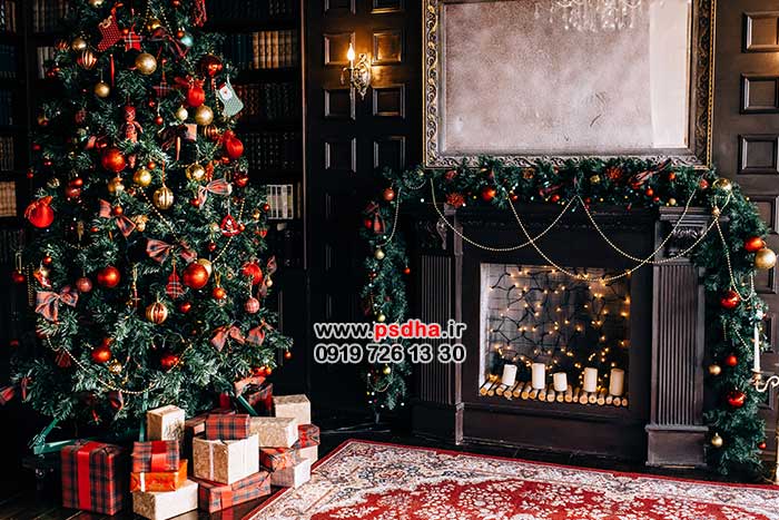 بکگراند دکور کریسمس