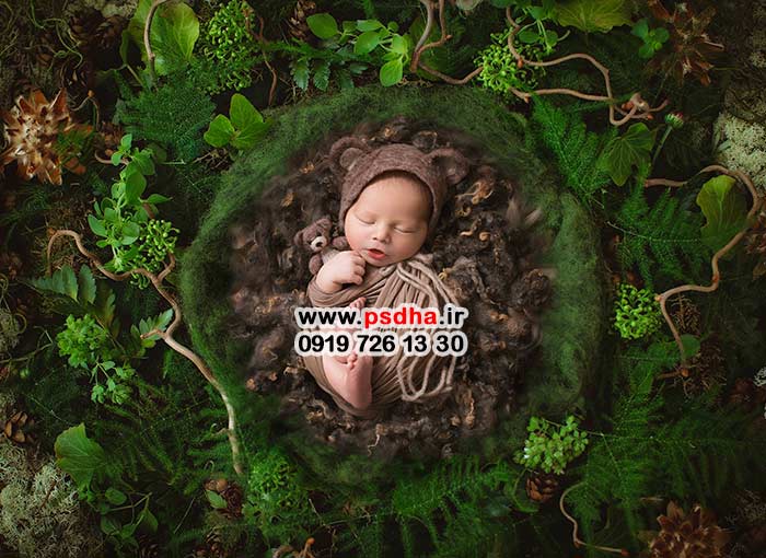 بک دراپ نوزاد با دکورهای جذاب