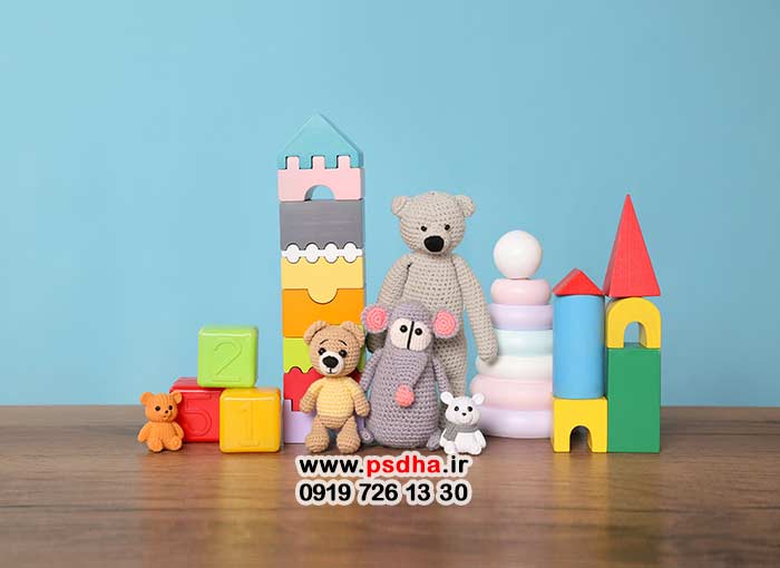 بک دراپ نوزاد با دکورهای جذاب