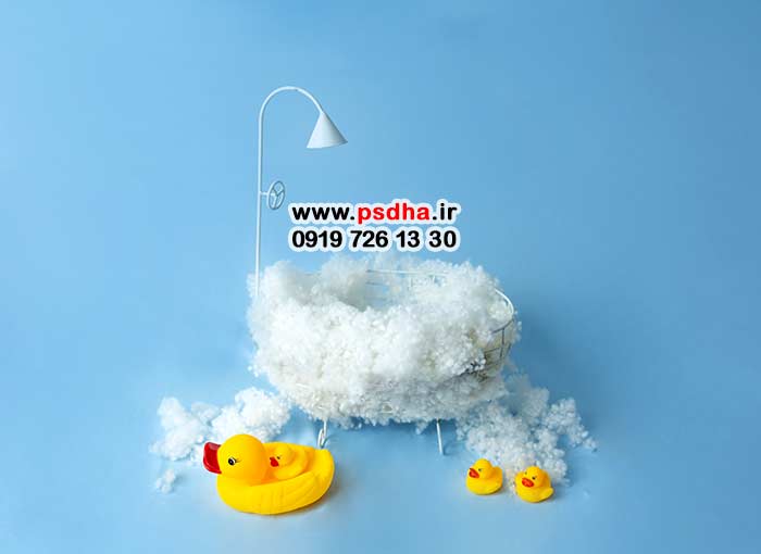 بک دراپ نوزاد با دکورهای جذاب