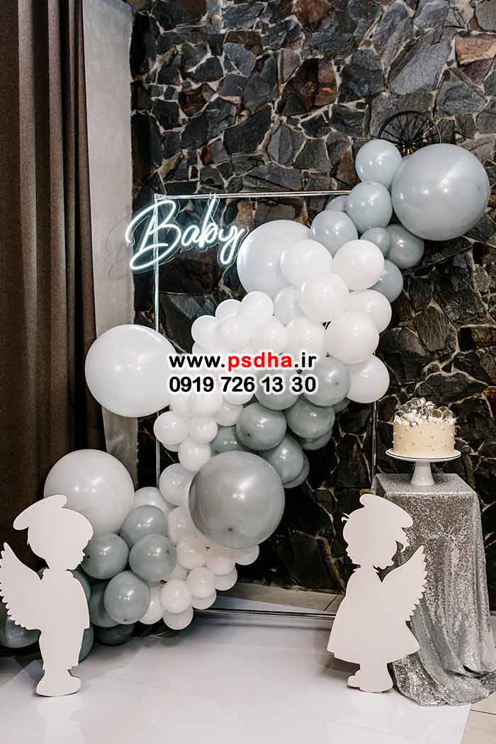 بک دراپ نوزاد با دکورهای جذاب