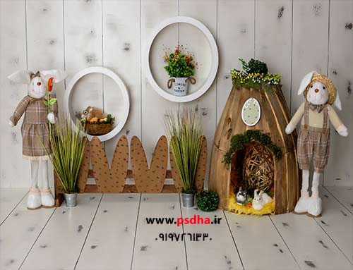 بک گراند بهار و نوروز با دکورهای شاد 