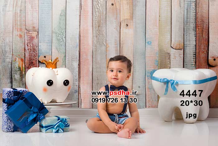 دکور دندونی کودک بصورت تک لایه 