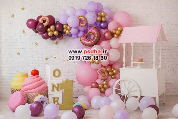 بکگراند دکورهای تولد کودک