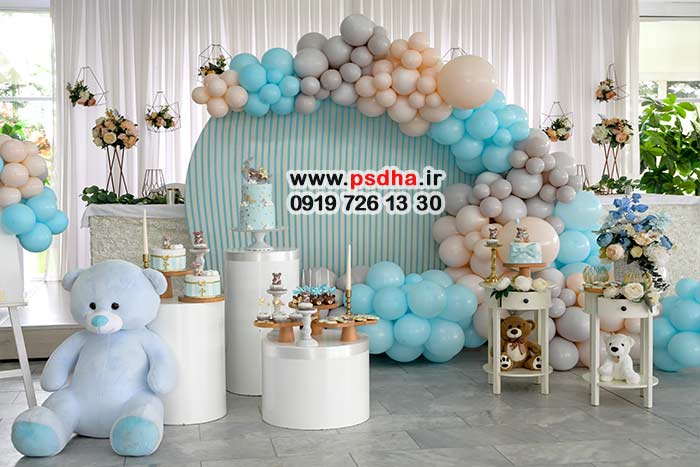 بکگراند دکورهای تولد کودک