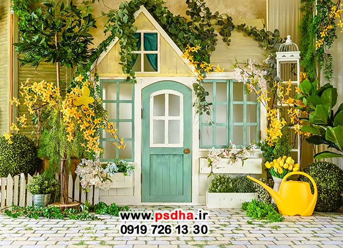 بک گراند تابستان و بهار برای طراحی