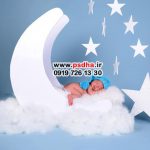 بکدراپ نوزاد برای طراحی عکس های آتلیه کد 4484