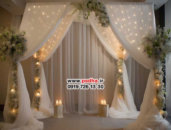 بک گراند عروسی و آتلیه ای 