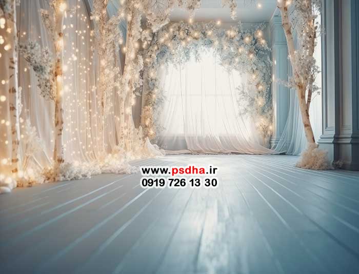 بک گراند عروسی و آتلیه ای 