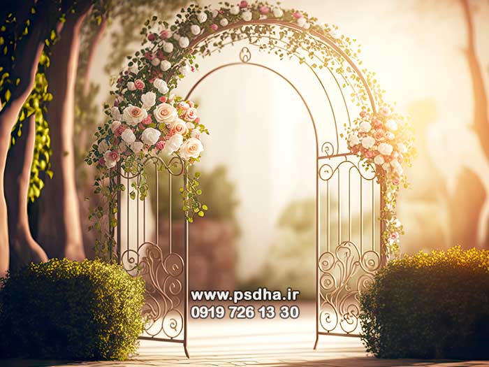 بکگراند باغ و طبیعت برای طراحی