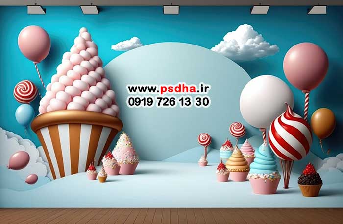 بکگراندهای سه بعدی تولد