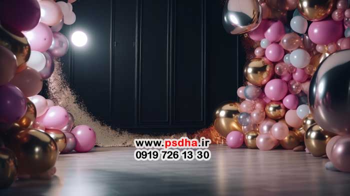 بکگراند تولد سه بعدی با کیفیت عالی